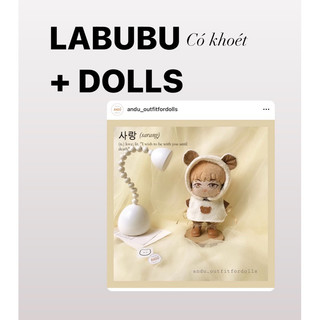 "có sẵn"set brown bear cho labubu17cm/ doll 15-20cm búp bê idol