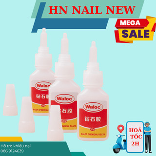 keo WALOC lẻ chai keo 20g gắn móng đính đá HN NAIL NEW