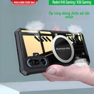 Ốp lưng Redmi K40 Gaming / K50 Gaming dùng sò tản nhiệt chống sốc lưng trong viền màu