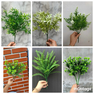 Cụm lá táo ngắn. cụm điểm rong. cụm bạch đàn - cụm điểm giả trang trí bình hoa
