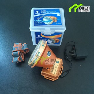 Đèn pin phượt, đèn led đội đầu siêu sáng K33 tầm chiếu xa, pin siêu bền