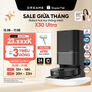 Robot hút bụi lau sàn chuyên dụng Dreame X30 Ultra - Bản quốc tế - Bảo hành 24 tháng
