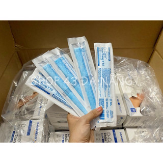  Khẩu trang y tế DANAMECO TIỆT TRÙNG 1 CÁI GÓI CÓ GIÂÝ LỌC KHÁNG KHUẨN  MÀU XANH  50 cái hộp 