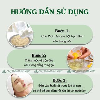 Bột bạch linh 1kg, bạch phục linh nguyên chất, thơm, mịn, bột đắp mặt, dưỡng da, mờ thâm nám