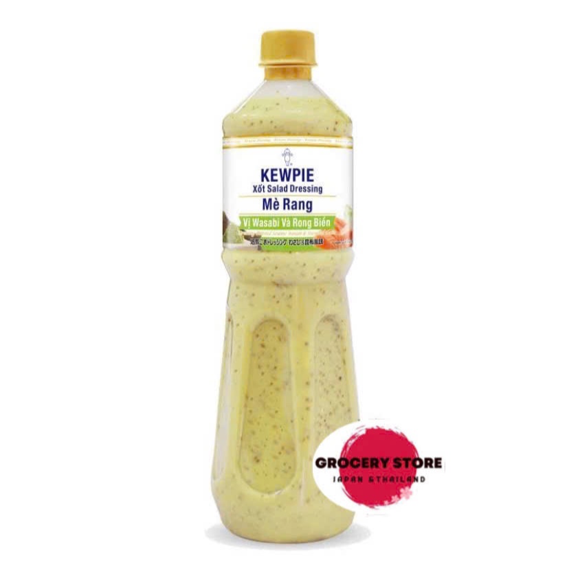 Nước xốt mè rang vị Wasabi và rong biển - Kewpie 1L