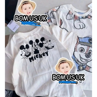 [set 2 áo] phông cổ tròn chó cứu hộ cotton cho bé, bé trai bé gái kid.vnxk quần áo trẻ em, quần áo bé trai