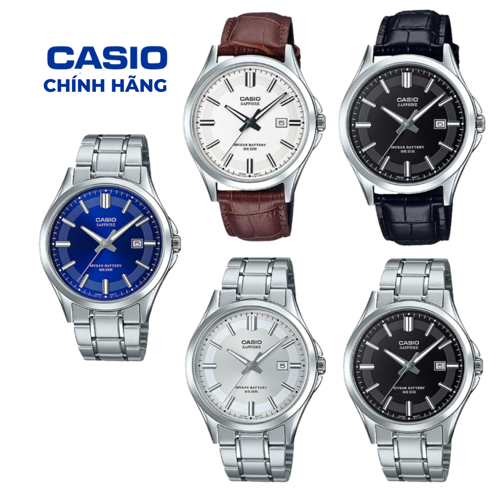 Đồng Hồ Nam MTS-100 Quartz Mặt Kính Sapphire 41.3mm Vỏ Kim Loại Thép Không Gỉ Chống Nước Chính Hãng 