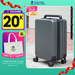 Vali du lịch sunny luna vali kéo size 20/24 xách tay/kí gửi chống xốc