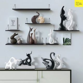Tượng gốm sứ trang trí phòng khách, nhà cửa, tủ kệ, giá sách