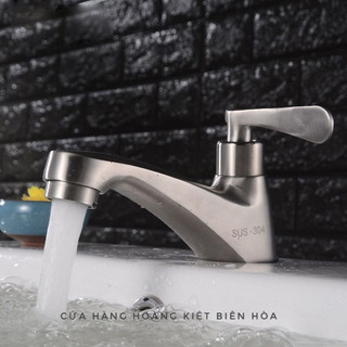 Vòi lavabo lạnh inox 304 cao cấp