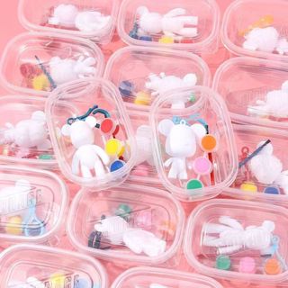  Bộ Tô Tượng Mini Bằng Thạch Cao Kèm Khay Màu Và Bút Vẽ Cho Bé Đồ Chơi Tượng Tô Màu Cho Bé 89054 HOANGXUANVP88 