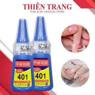 Keo 401 keo siêu chắc - keo dán móng nail ( 20g )- keo dán đa năng hàn quốc chuyên dùng cho up móng nail