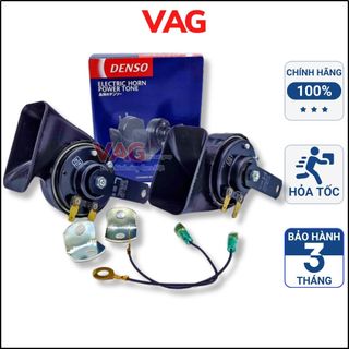 [Chính hãng] Còi sên denso 12v chính hãng sản xuất tại Indonesia L+H, Tặng kèm dây giắc.