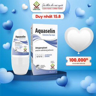 Lăn Khử Mùi Nam Aquaselin Extreme For Men Khử Mùi, Giảm Mồ Hôi Hiệu Quả 72H, Không Ố Vàng Áo 50ml