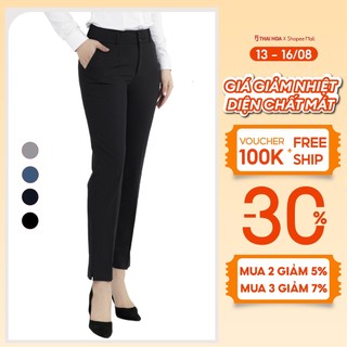 Quần tây nữ 2 ly ống đứng các màu form nhỏ Thái Hòa QAW2016-R03