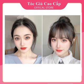 Tóc mái giả mái thưa giả phong cách hàn quốc dễ thương, làm bằng sợi tơ mềm đẹp.