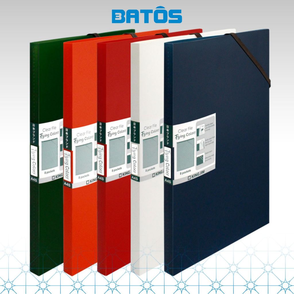 [Bìa lá thông minh] Bìa lá cất - lấy siêu tốc tài liệu, tiện lợi King Jim 1737GSV- 5 màu mới.