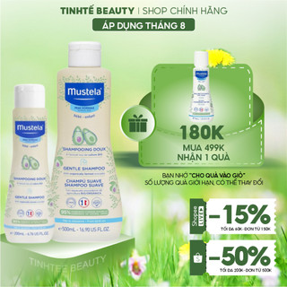 Dầu gội cho trẻ sơ sinh & em bé da thường mustela gentle shampoo 200ml/500ml