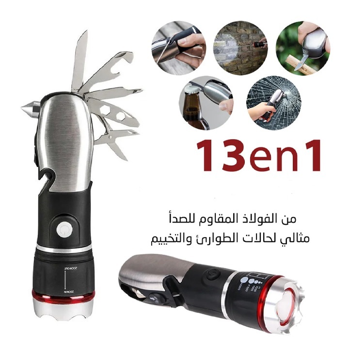 Đèn Pin 159 Đa Năng 13in1 Emergency Multi-Tool