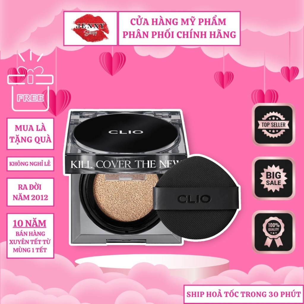 (Kèm Lõi) Phấn Nước Clio Kill Cover Founwear Cushion Bản Mới