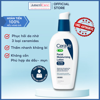  Kem dưỡng ẩm CeraVe PM Facial Moisturizing Lotion 89ml  shopauth  