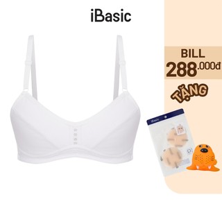 Áo ngực học sinh cotton cài sau iBasic VA107