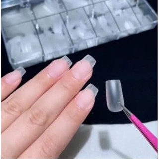  Móng Úp HSM phom vuông ngắn nhám sẵn hàng chuẩn loại 1 hộp đủ size móng úp làm nail 