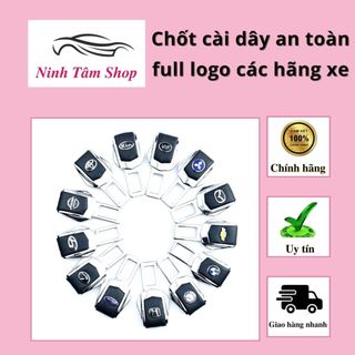 Chốt cài dây an toàn full logo các hãng xe ( 1 hộp = 2 chiếc )