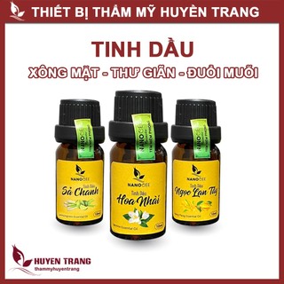 Tinh Dầu Sả Chanh, Hoa Nhài, Ngọc Lan Tây NANOCEE Xông Mặt, Thư Giãn, Xông Phòng, Đuổi Muỗi