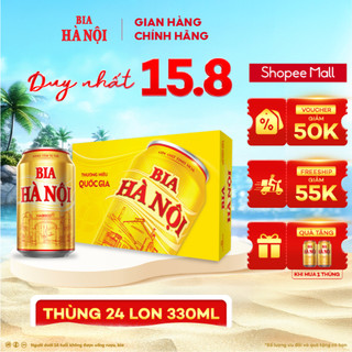 Thùng 24 lon bia hà nội - habeco