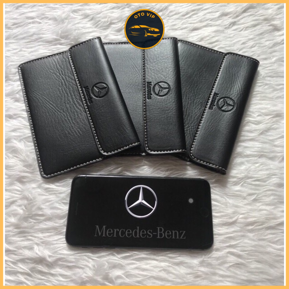Ví da đựng đăng kiểm, giấy tờ ô tô cao cấp - Bóp đựng giấy tờ xe hơi có logo các dòng xe màu đen full hãng xe