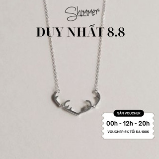 [OUTLET] [BẠC 925] Dây Chuyền Nữ SHIMMER SILVER Outlet 62 Mặt Hình Sừng Hươu Nai Độc Lạ