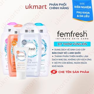 Dung Dịch Vệ Sinh Phụ Nữ Cao Cấp Femfresh Anh Quốc UK 50ml - 150ml - 250ml