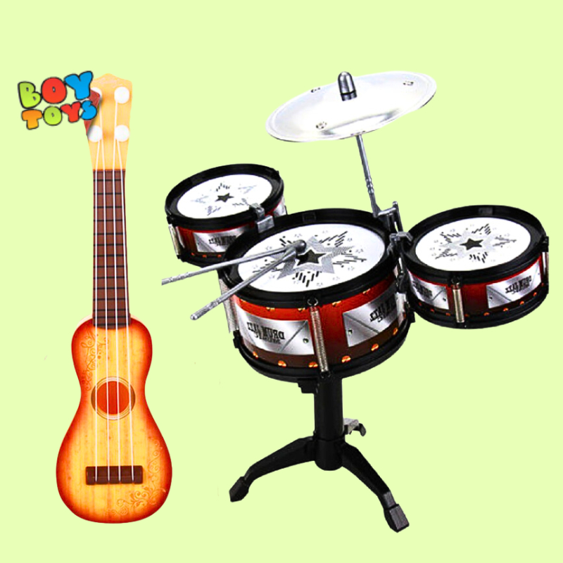 Nhạc cụ phát triển tài năng âm nhạc cho bé trống Jazz 3 trống cho bé thỏa đam mê âm nhạc