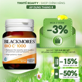 Viên uống vitamin C tăng cường sức đề kháng Blackmores Cold Relief Bio C 1000mg 31 Viên