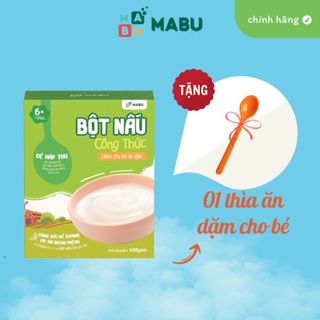 Bột nấu công thức Mabu 400gr dành cho bé ăn dặm từ 6 tháng tuổi, ăn dặm truyền thống, kiểu Nhật, BLW...