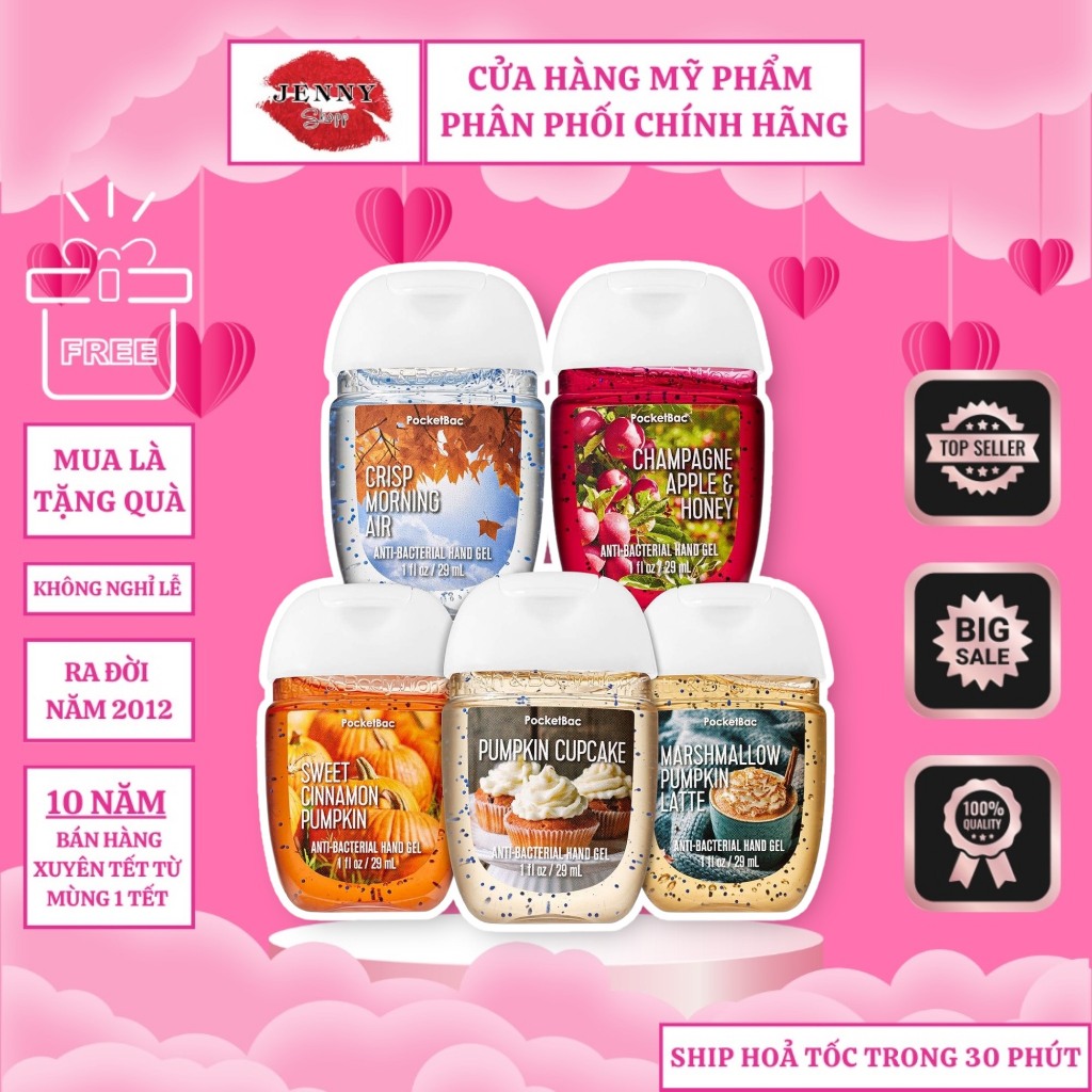 Gel Rửa Tay Khô Bath & Body Works Hand Gel 29ml