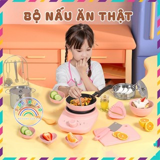 Bộ đồ chơi nấu ăn mini nấu thật 20 chi tiết cho bé - Học nấu ăn vui nhộn phát triển kỹ năng sống
