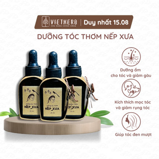 Dưỡng tóc thơm nếp xưa VIETHERB dung tích 25ml, dưỡng ẩm tóc và lưu hương thơm trên tóc
