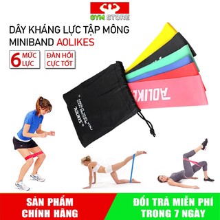 [Combo] Dây cao su kháng lực tập mông Miniband Chính hãng Aolikes đàn hồi cực tốt