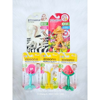 Gặm Nướu EDISON MAMA Nhật Bản, Gặm Nướu đủ hình An Toàn Cho Bé, Hàng Chính Hãng
