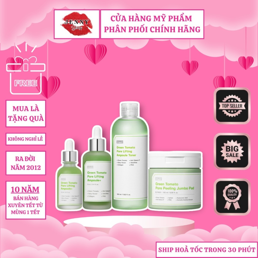 Bộ dưỡng da chiết xuất Cà Chua Xanh Sungboon Editor Green Tomato