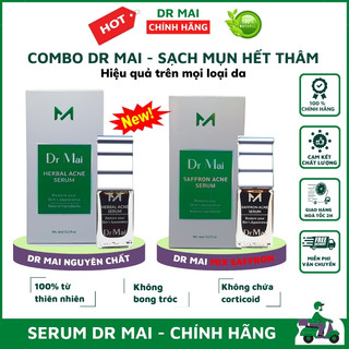 Dr Mai, combo Dr Mai nguyên chất và mix saffron giúp đánh bay mụn sạch thâm chiết xuất 100% từ thiên nhiên