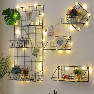 [SỈ] LƯỚI SẮT TRANG TRÍ, RỔ LƯỚI, GIÁ ĐỂ, RỔ CÀI DECOR PHÒNG NGỦ, GÓC HỌC TẬP, CAFE