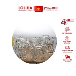 ⛔FLASHSALE⛔ Bộ 6 cốc thủy tinh có quai (LOẠI CÓ QUAI)