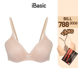 Áo ngực ren không gọng mút mỏng mềm mại iBasic VA029