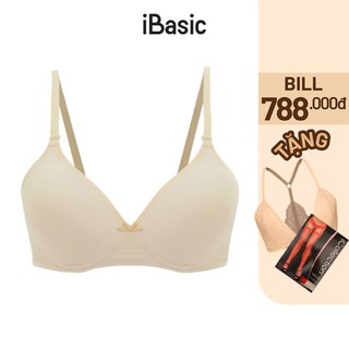 Áo ngực không gọng mút mỏng phom T-shirt everyday iBasic VA029-1