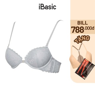 Áo ngực ren có gọng mút dày demi cài trước iBasic VA149