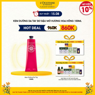Kem Dưỡng Da Tay Bơ Đậu Mỡ Hương Hoa Hồng L'Occitane Shea Butter Delightful Rose Hand Cream 30ml - 150ml