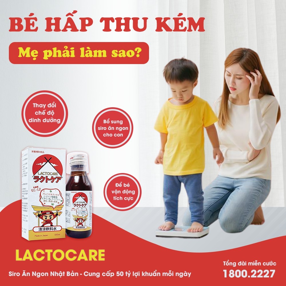 (CB 3 chai + quà) Siro Lactocare Nhật Bản giúp cải thiện hệ tiêu hóa, con ăn khỏe, đề kháng khỏe, phát triển toàn diện
